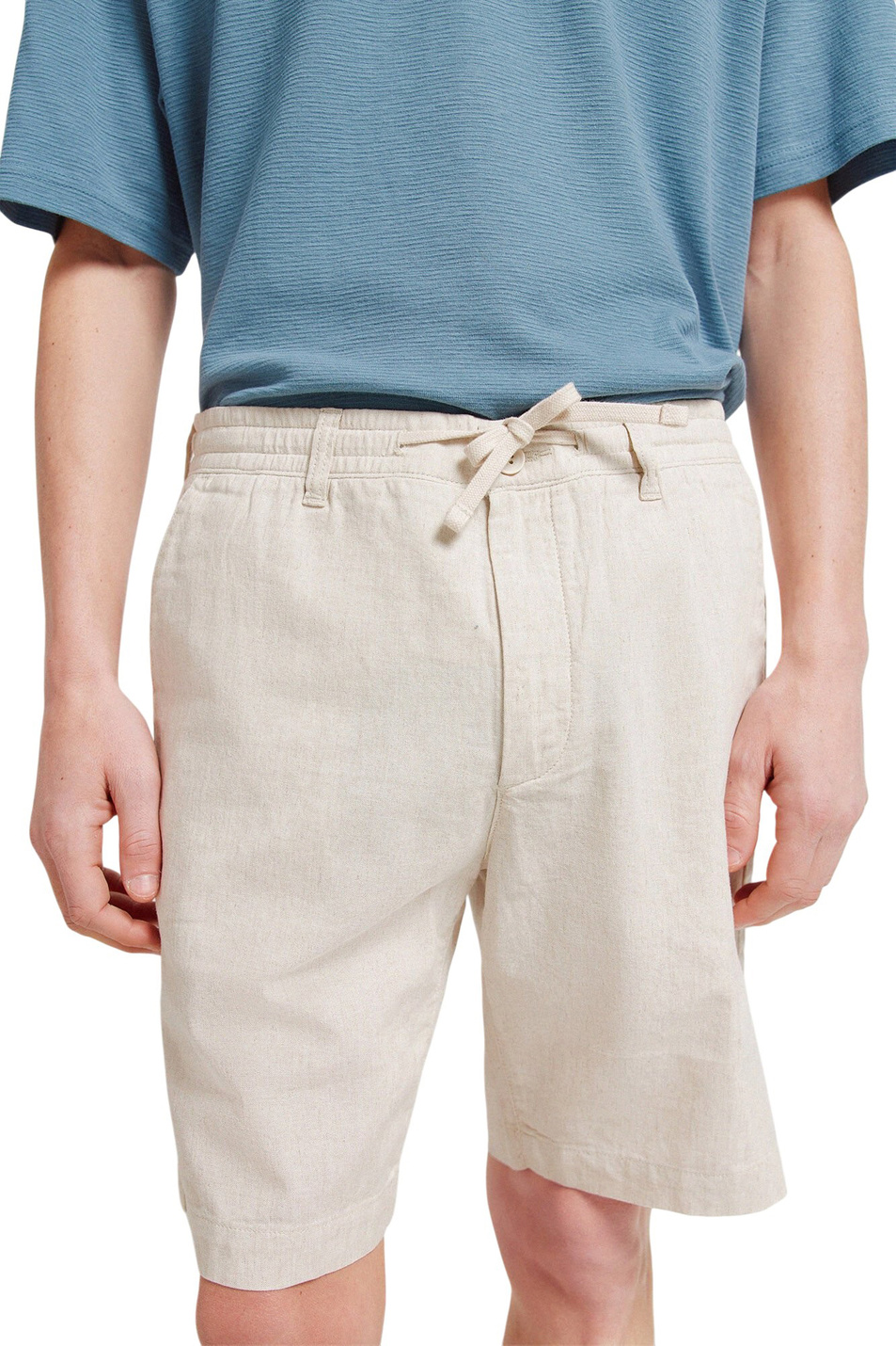 Мужской Springfield Шорты из хлопка и льна (цвет ), артикул 0433667 | Фото 4