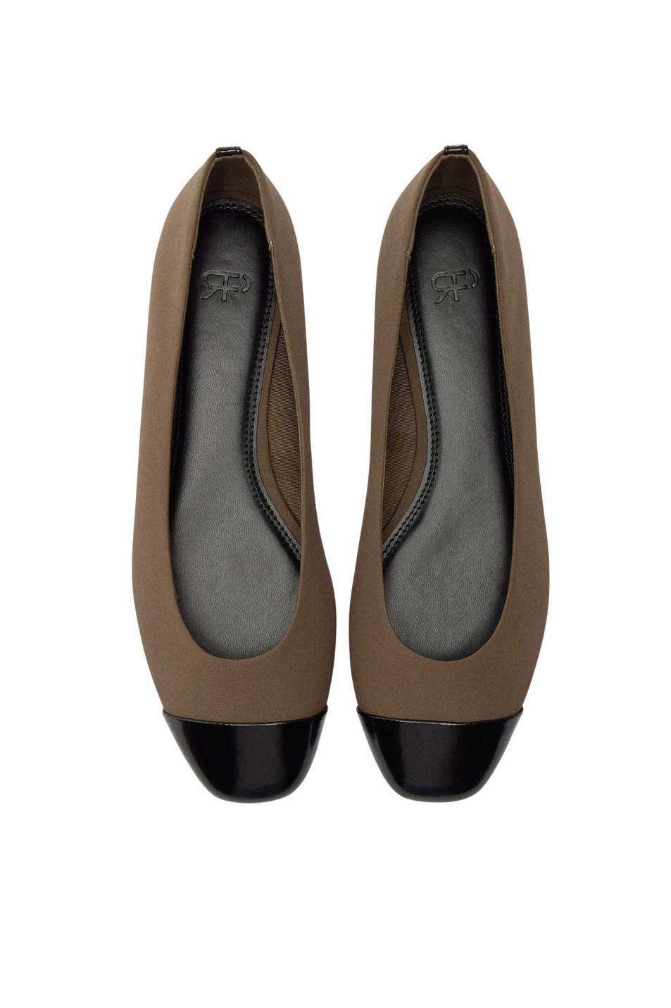 Балетки двухцветные|Основной цвет:Коричневый Женский Parfois Балетки двухцветные (цвет ), артикул 238084 | Фото 4