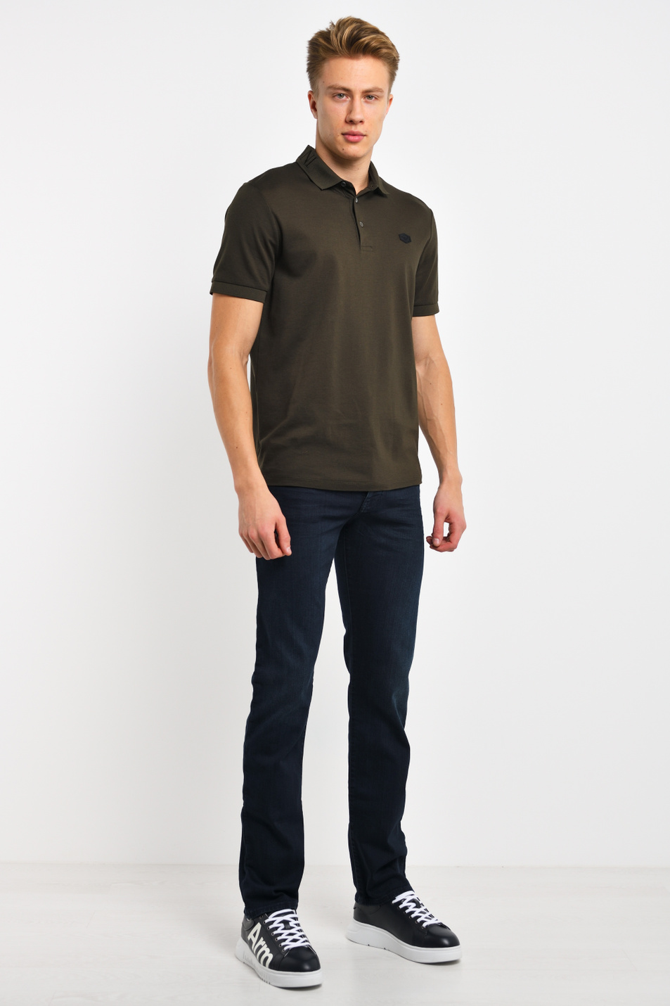 Мужской Emporio Armani Джинсы прямого кроя (цвет ), артикул 8N1J21-1D0IZ | Фото 2