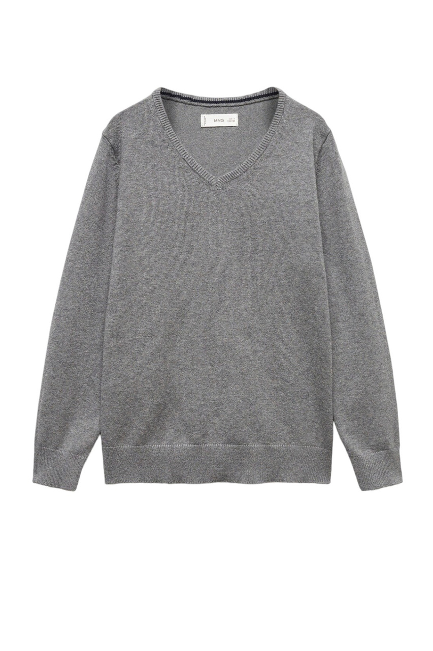 Пуловер FEDE5 из смесового хлопка|Основной цвет:Серый|Артикул:57023257 | Фото 1