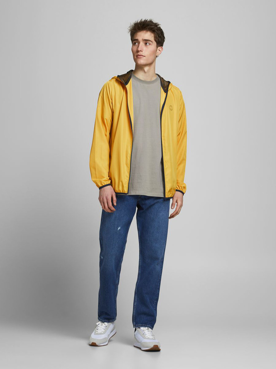 Мужской Jack & Jones Куртка на молнии с капюшоном (цвет ), артикул 12184360 | Фото 2