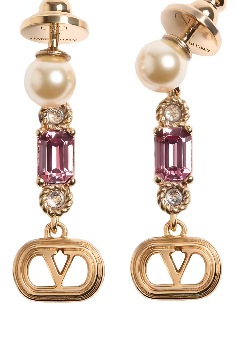 Серьги Ovalette с жемчугом и кристаллами Swarovski|Основной цвет:Золотой Женский Valentino Серьги Ovalette с жемчугом и кристаллами Swarovski (цвет ), артикул 9W2J0AI8QVS | Фото 3
