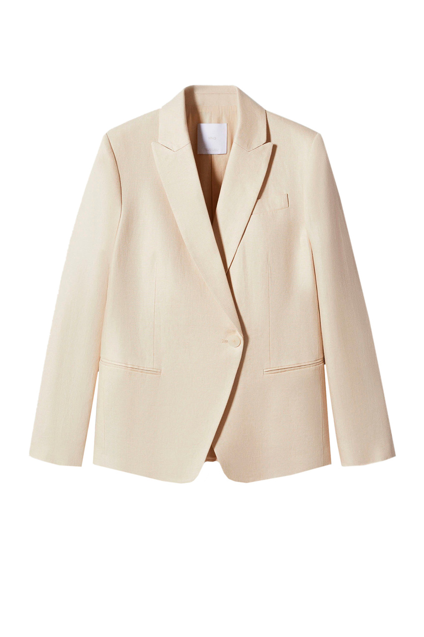Пиджак AURORA из чистого льна|Основной цвет:Бежевый|Артикул:47087121 | Фото 1