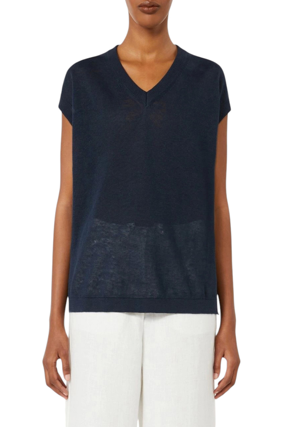 Женский Max Mara Джемпер GHIANDA изо льна (цвет ), артикул 2619351013 | Фото 3