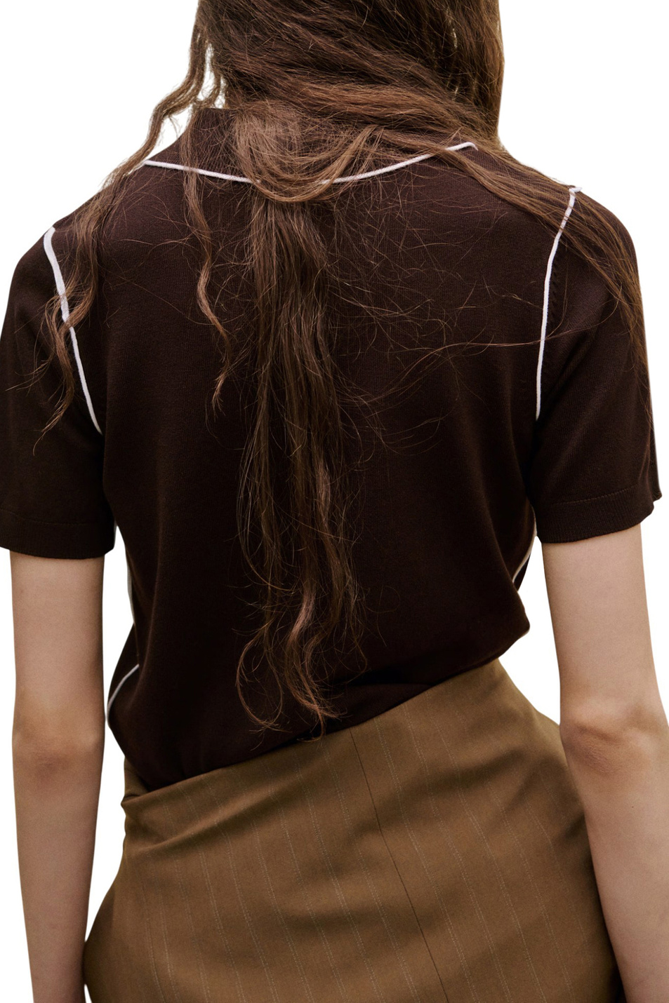 Женский Mango Поло FELICE из смесовой вискозы (цвет ), артикул 27024775 | Фото 3