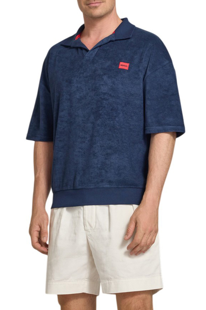 Мужской HUGO Поло TERRANCE из смесового хлопка (цвет ), артикул 50559744 | Фото 4