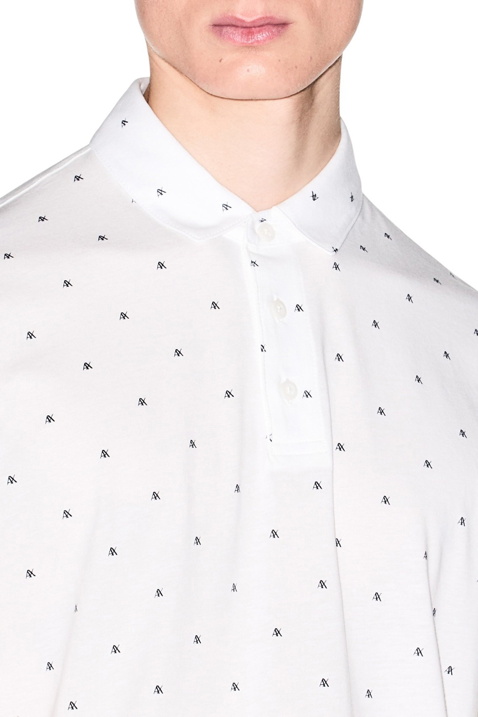 Мужской Armani Exchange Поло из хлопка с принтом (цвет ), артикул XM000735-AF10356 | Фото 6