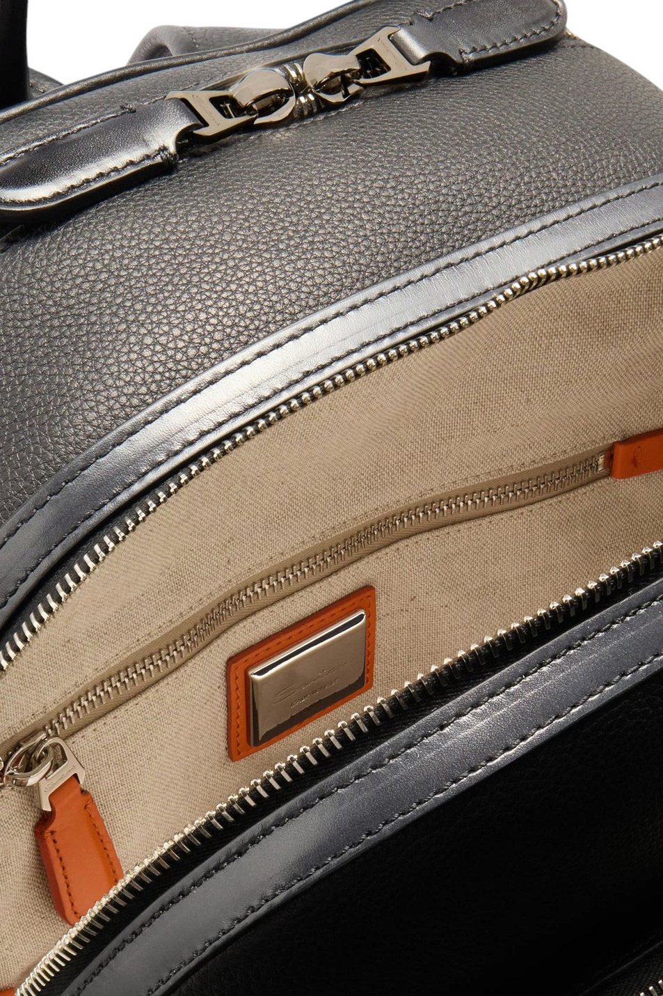 Не имеет пола Santoni Рюкзак из натуральной кожи (цвет ), артикул UIBBA2647BS-ACUHN01 | Фото 4