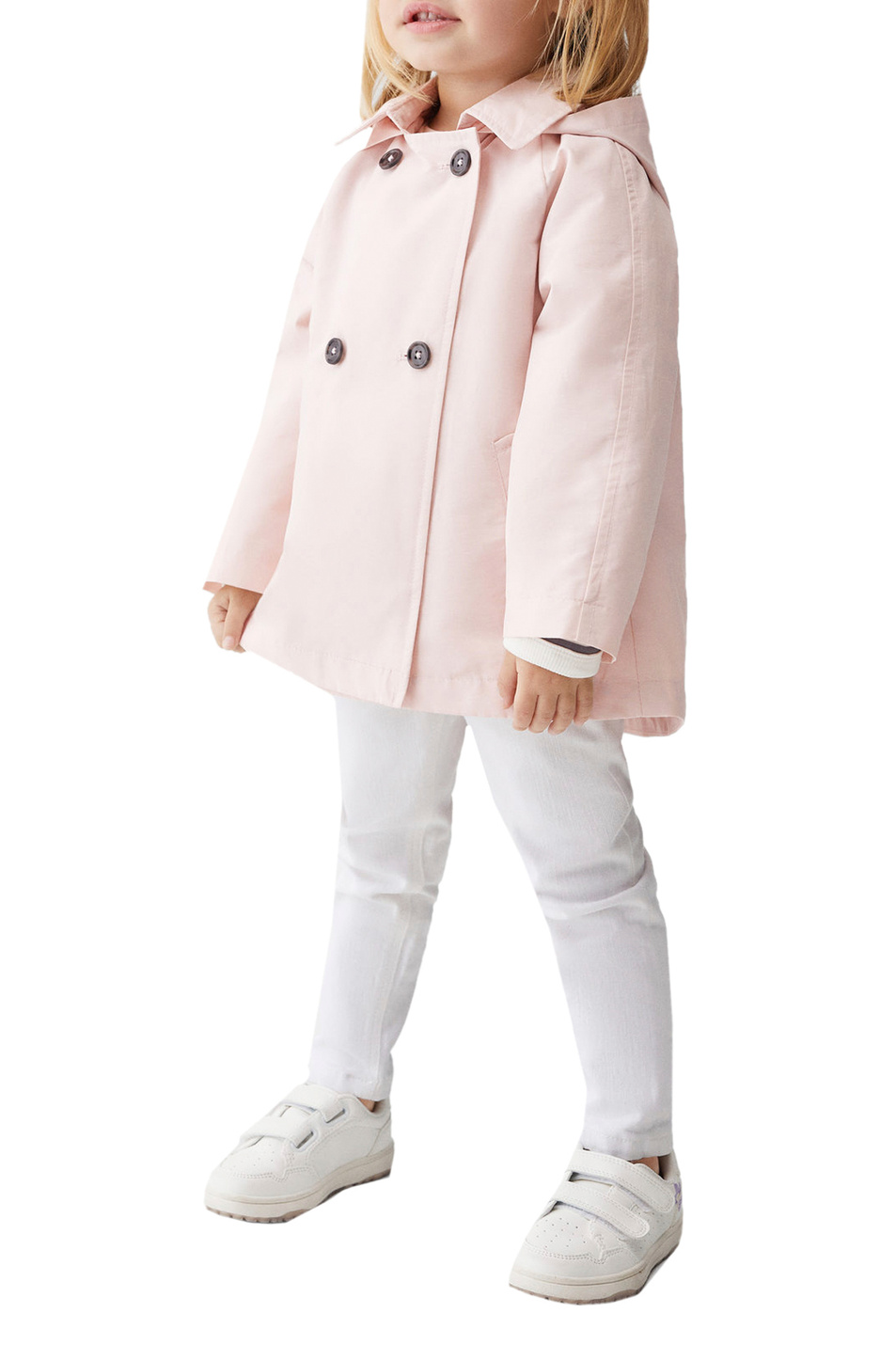 Девочкам Mango Kids Тренч GRACE4 с капюшоном (цвет ), артикул 47074392 | Фото 3