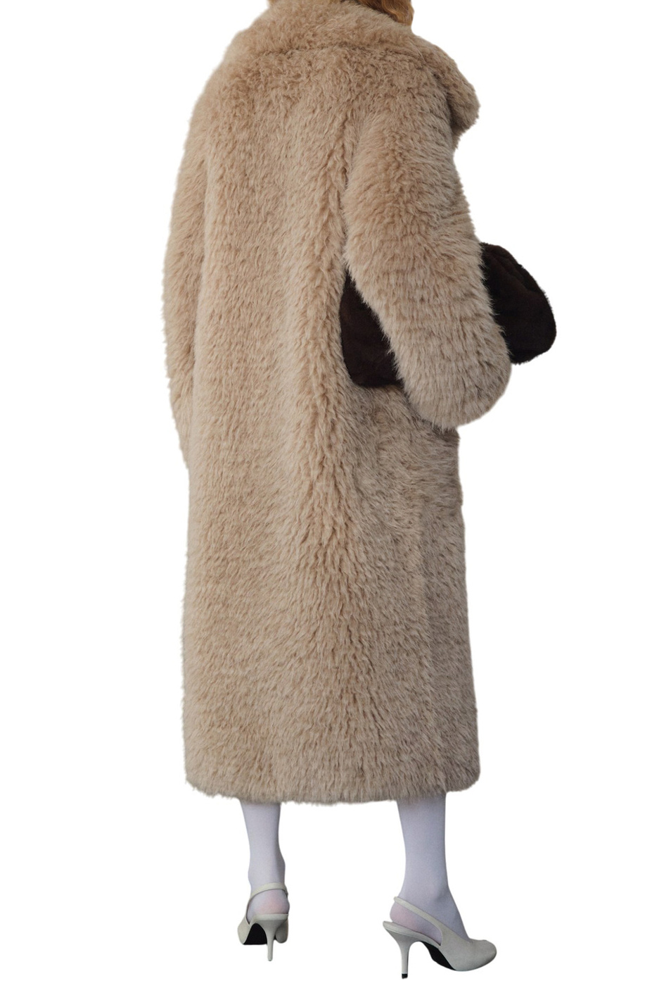 Шуба YETI|Основной цвет:Бежевый Женский Mango Шуба YETI (цвет ), артикул 17047908 | Фото 3