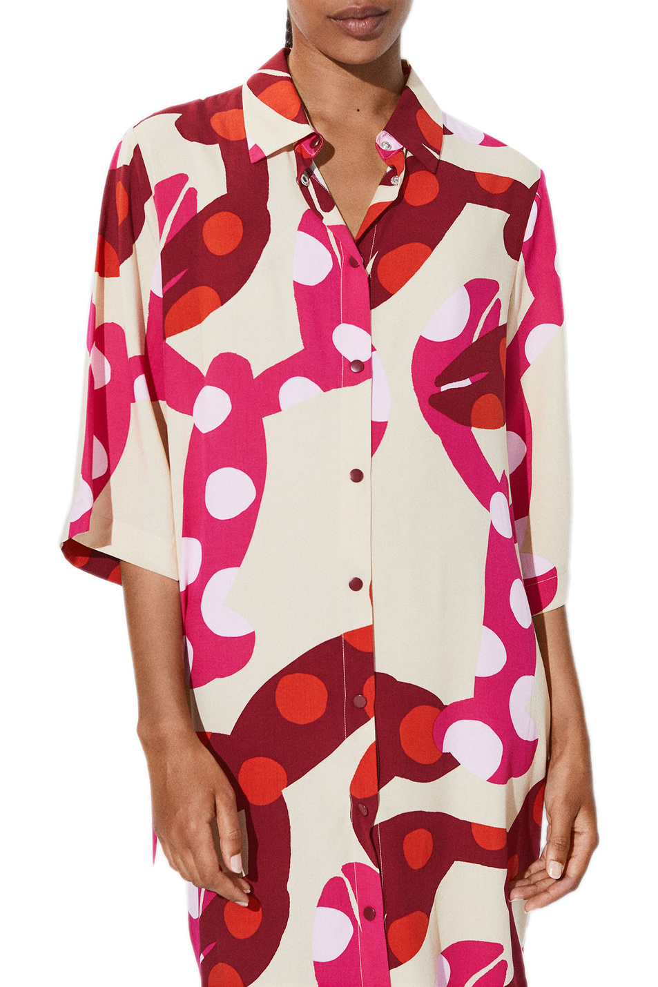 Женский Parfois Платье-рубашка с принтом (цвет ), артикул 209830 | Фото 3
