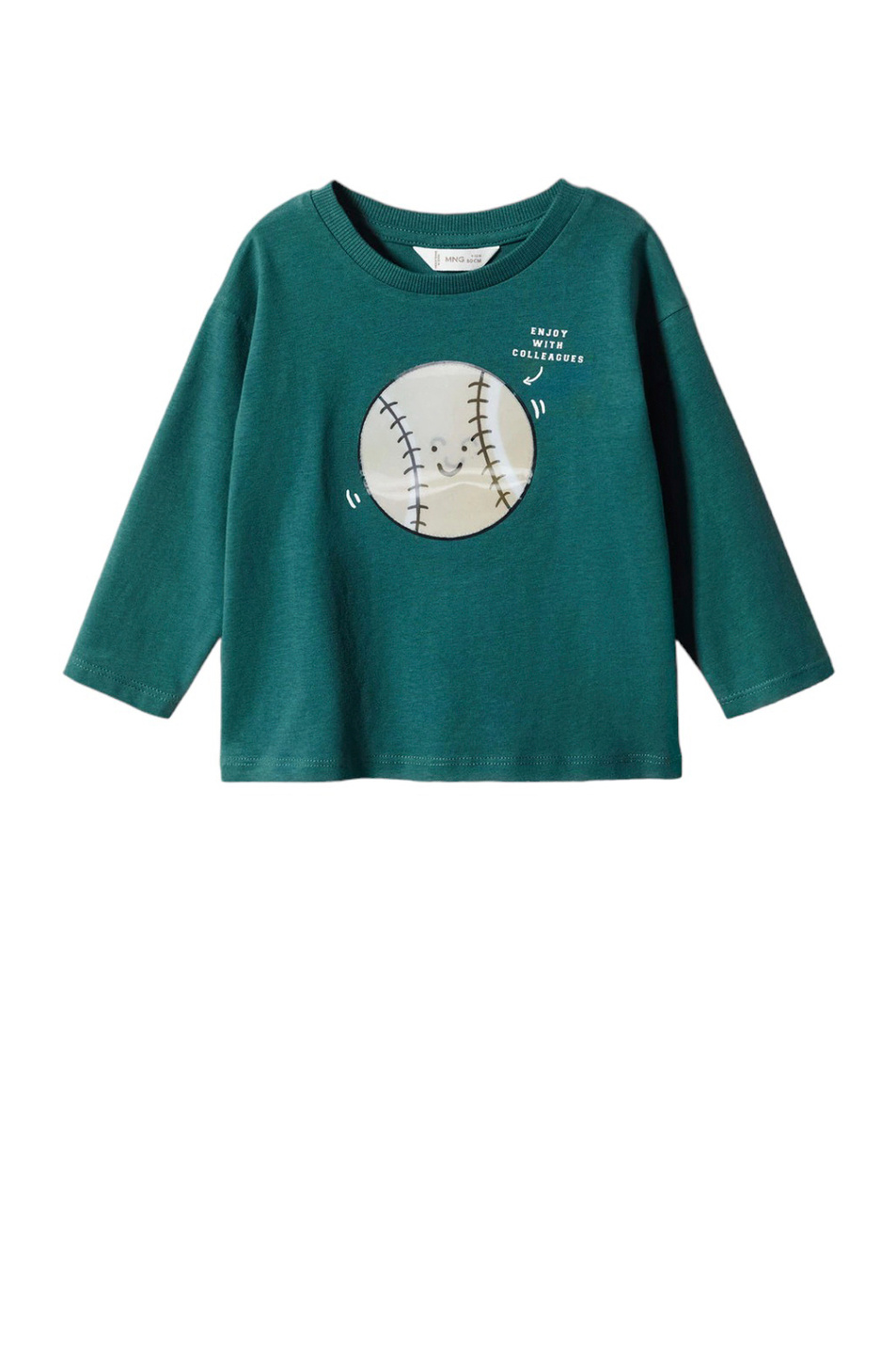 Мальчикам Mango Kids Джемпер BALL из натурального хлопка с принтом (цвет ), артикул 57013267 | Фото 1