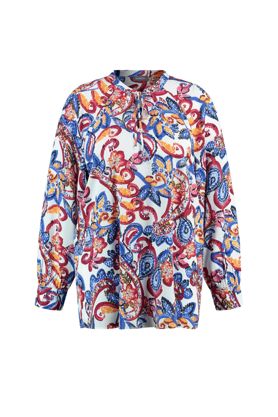 Рубашка с принтом|Основной цвет:Разноцветный Женский Samoon Рубашка с принтом (цвет ), артикул 660619-21123 | Фото 1