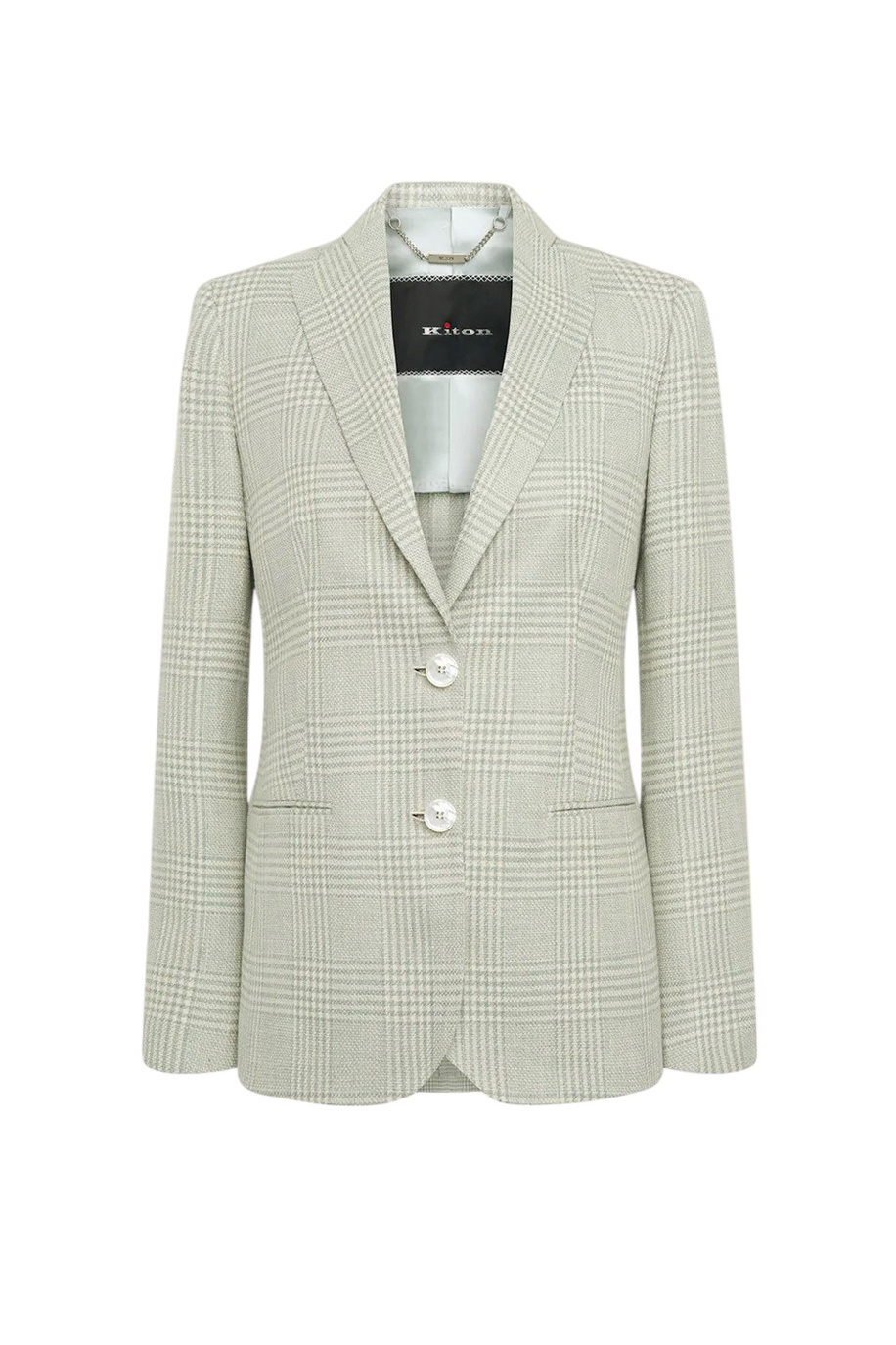 Женский Kiton Пиджак из смесового шелка в клетку (цвет ), артикул D23501K0942E02009 | Фото 1