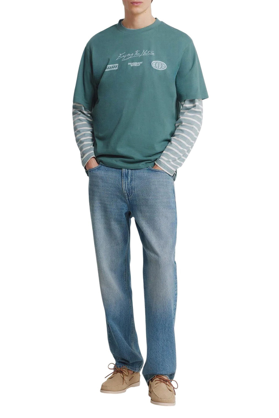 Мужской Springfield Джинсы из хлопка (цвет ), артикул 1753237 | Фото 2