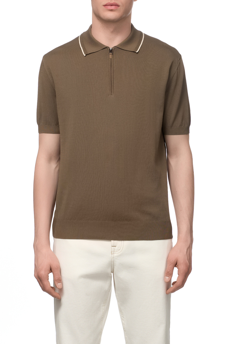 Мужской Canali Поло из натурального хлопка (цвет ), артикул C1165MK02460 | Фото 4