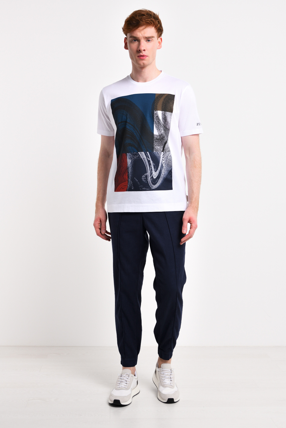 Мужской Zegna Брюки из хлопка и льна (цвет ), артикул VU181-ZZ392-B08 | Фото 3