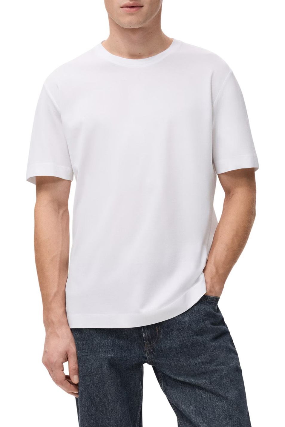 Мужской Mango Man Футболка BELLOW из хлопка (цвет ), артикул 27041264 | Фото 3