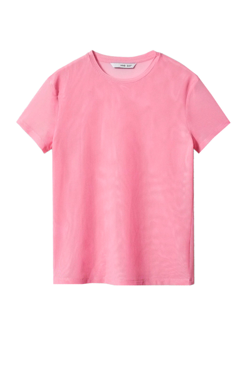 Однотонная футболка POLLY|Основной цвет:Розовый|Артикул:47035880 | Фото 1