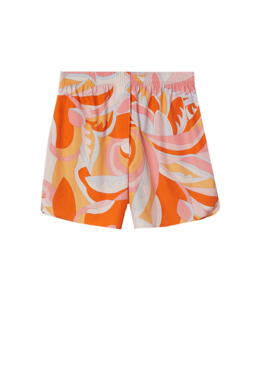Короткие шорты PUC из смесового хлопка|Основной цвет:Оранжевый|Артикул:27037888 | Фото 1