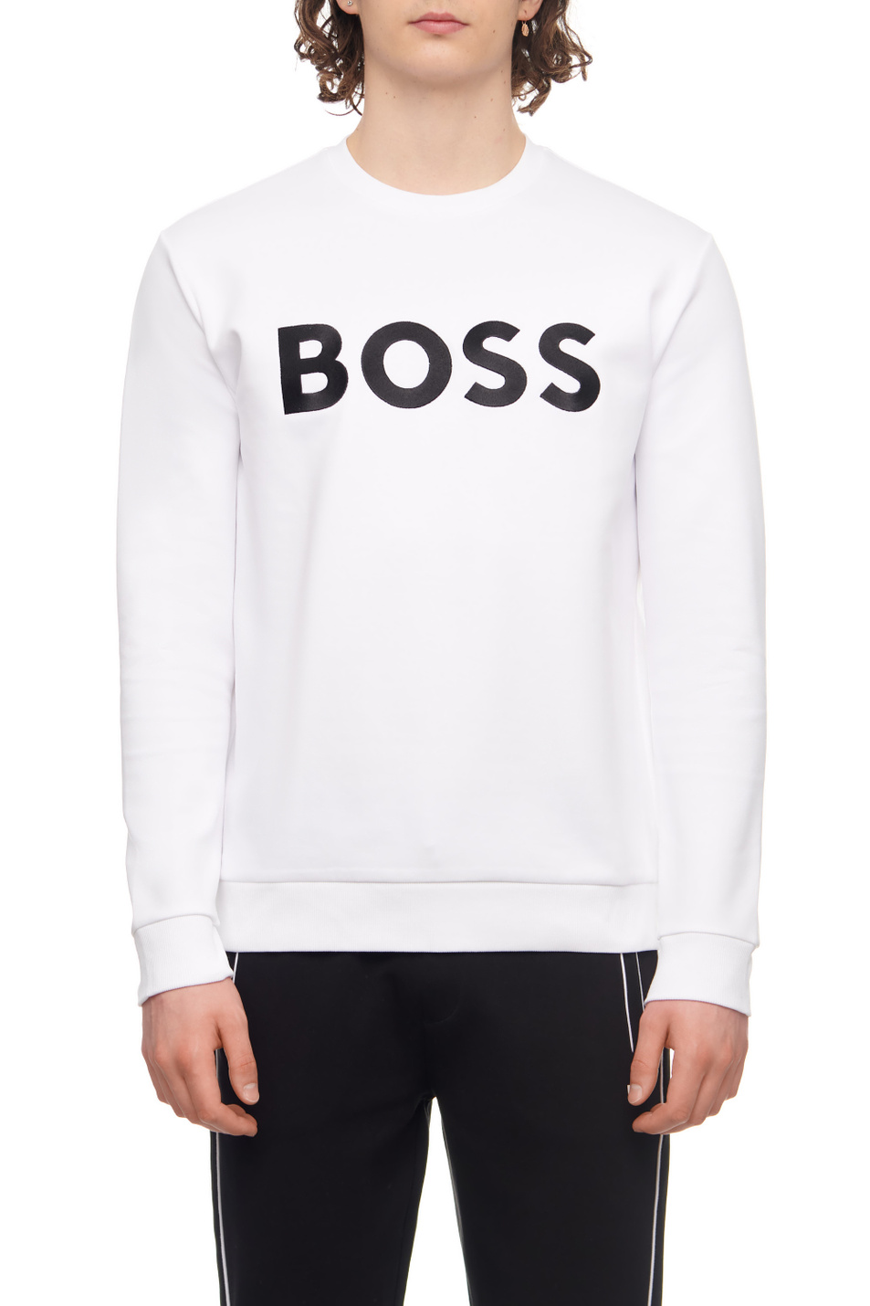 Мужской BOSS Свитшот с контрастным логотипом (цвет ), артикул 50482898 | Фото 1