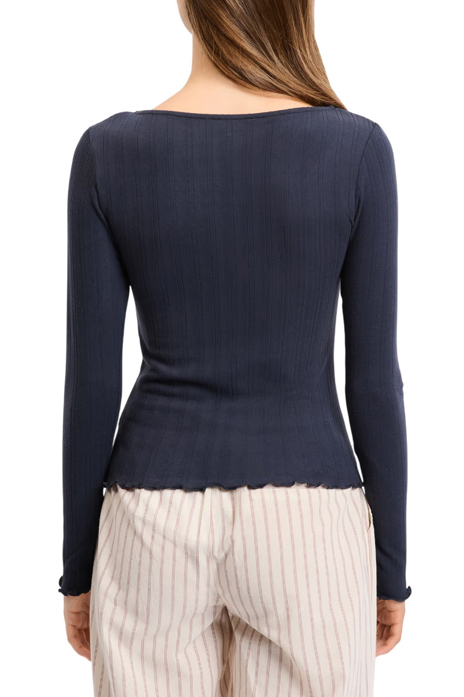 Женский Etam Лонгслив BETTY однотонный (цвет ), артикул 6555582 | Фото 3