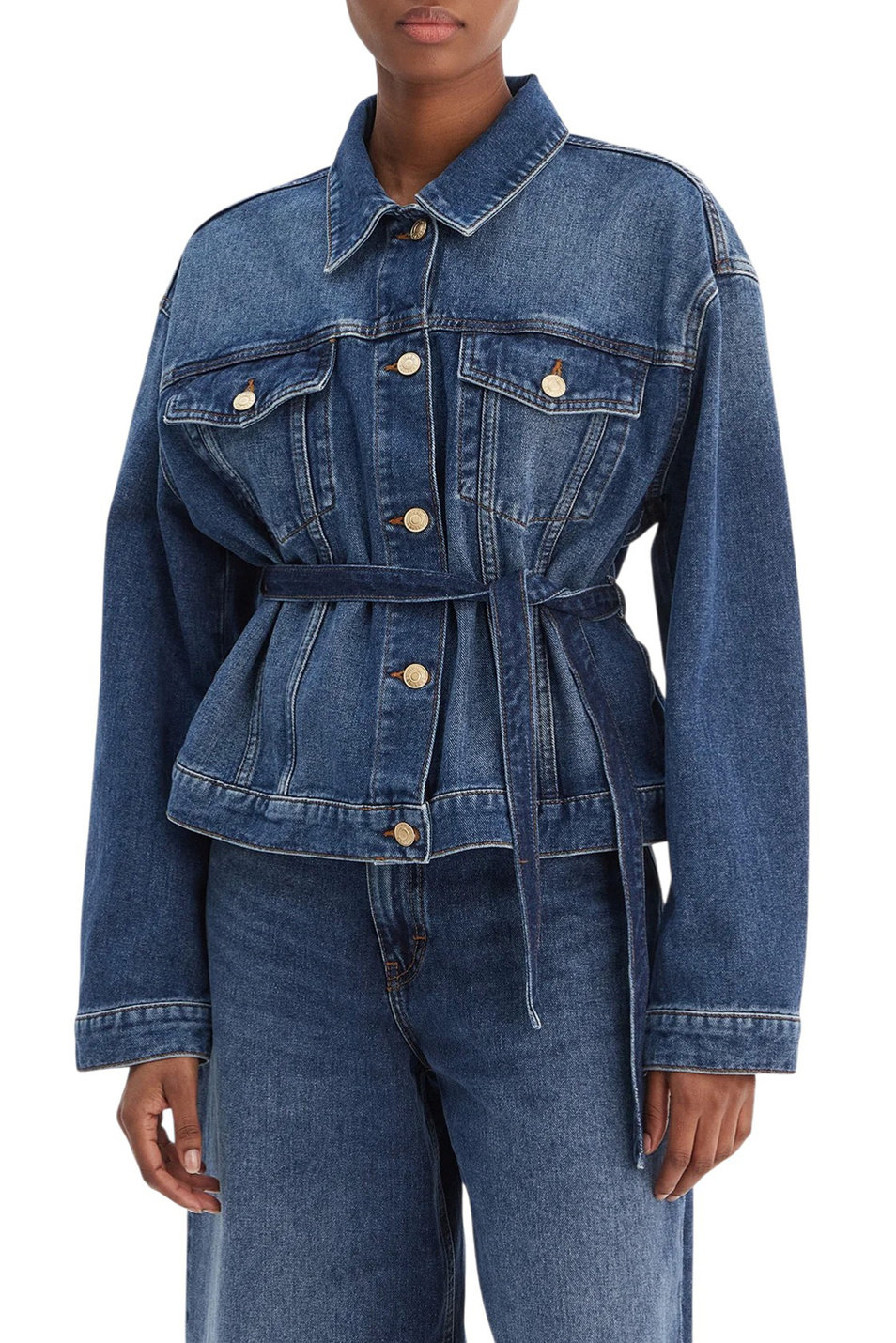 Женский HUGO Куртка Gizzie джинсовая (цвет ), артикул 50553184 | Фото 4