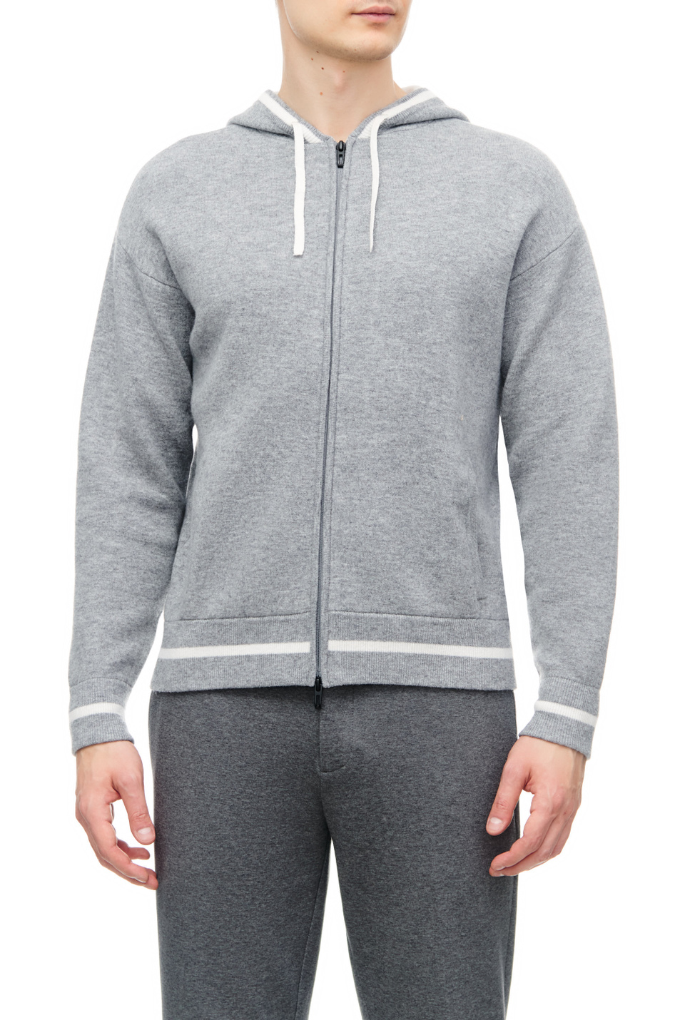 Мужской Emporio Armani Кардиган из смесовой шерсти с капюшоном (цвет ), артикул 6L1MXD-1MJRZ | Фото 1