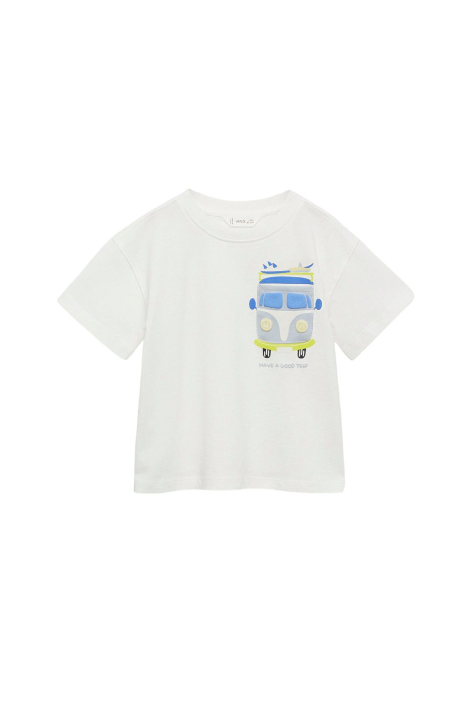 Малышам мальчикам Mango Kids Футболка BALINESA из натурального хлопка с принтом (цвет ), артикул 77020370 | Фото 1