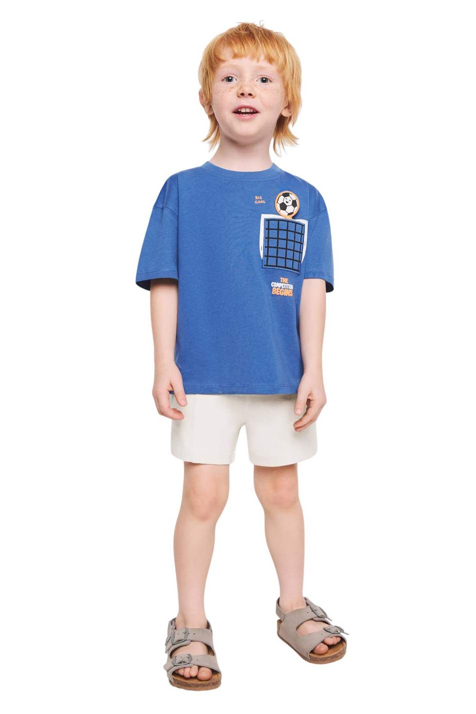 Мальчикам Mango Kids Футболка BALL из хлопка (цвет ), артикул 37011415 | Фото 3