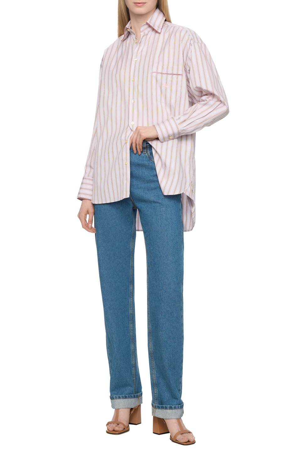 Женский Etro Рубашка из хлопка (цвет ), артикул WRIA002899TJ561S9800 | Фото 3