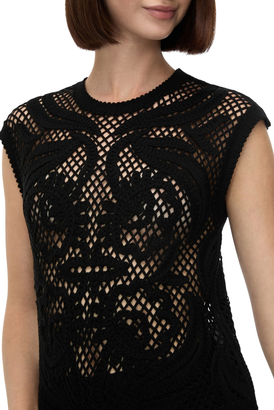 Женский iBLUES Топ IBLCORTO из хлопка (цвет ), артикул 2617941022 | Фото 5