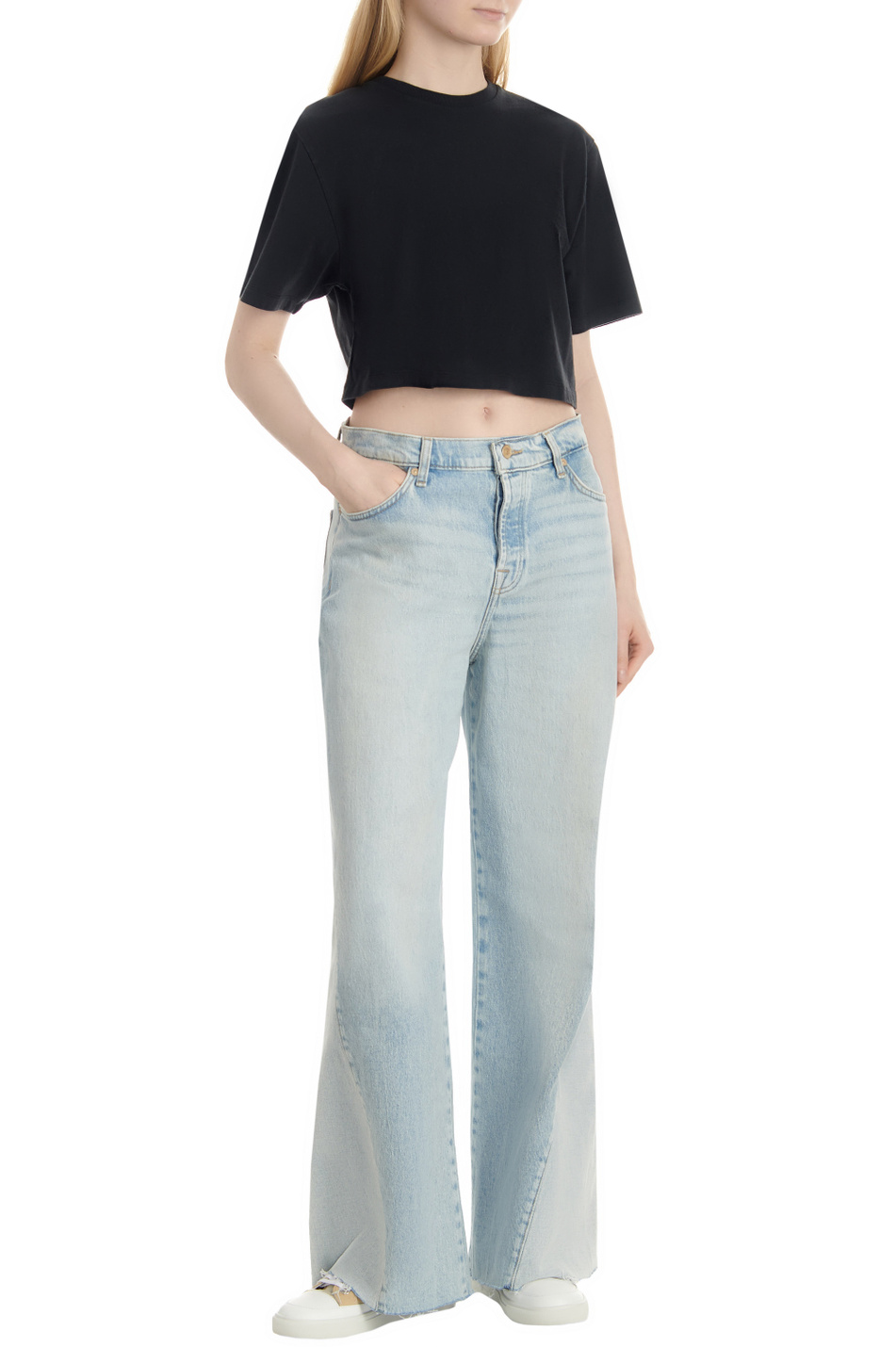 Женский 7 for all Mankind Джинсы ZOEY из эластичного хлопка (цвет ), артикул JSZOC10PMM | Фото 2