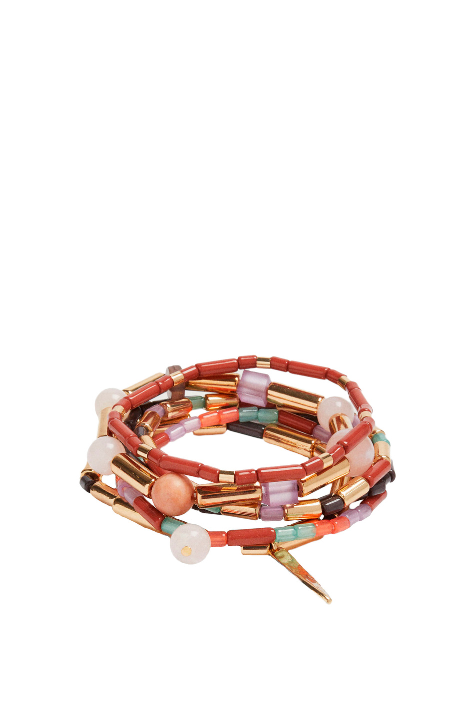 Parfois Набор эластичных браслетов с камнями и бусинами (цвет ), артикул 191116 | Фото 1
