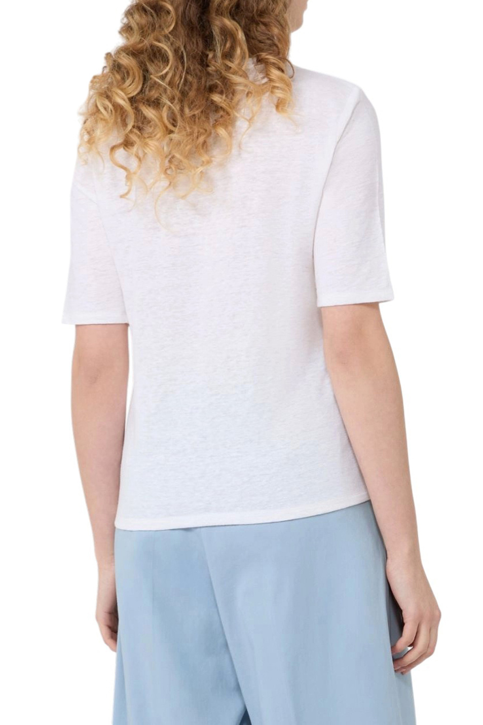 Женский Weekend Max Mara Футболка OPZIONE из льна (цвет ), артикул 2615941042 | Фото 4