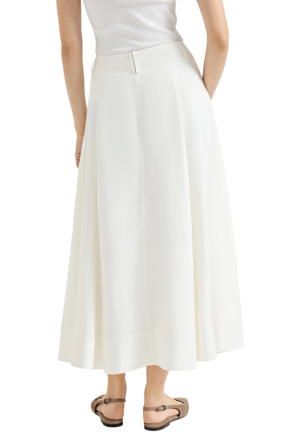 Женский Brunello Cucinelli Юбка из вискозы и льна (цвет ), артикул MH126G3951 | Фото 4