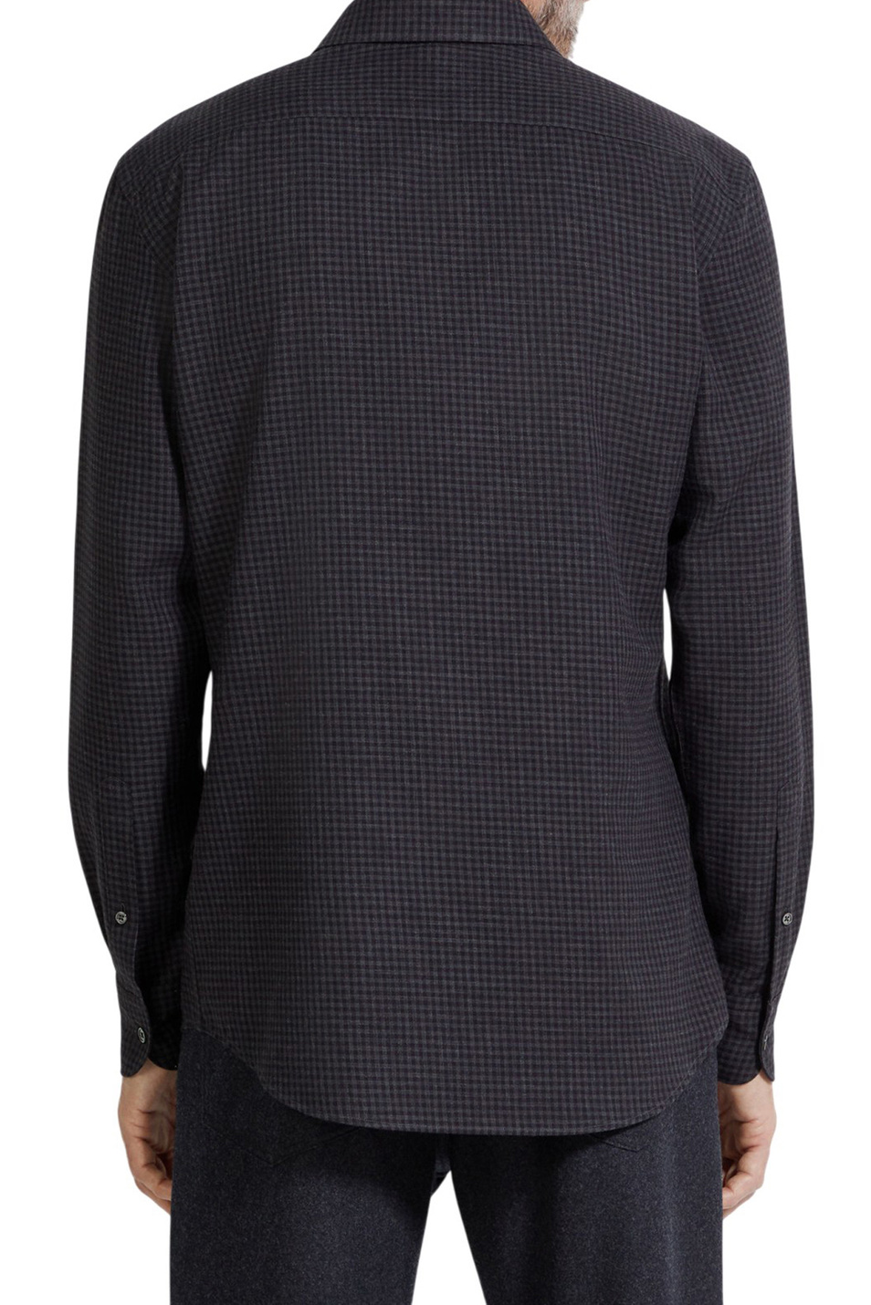 Мужской Zegna Рубашка из хлопка и кашемира (цвет ), артикул UGX45A2-SRF5-748G | Фото 3