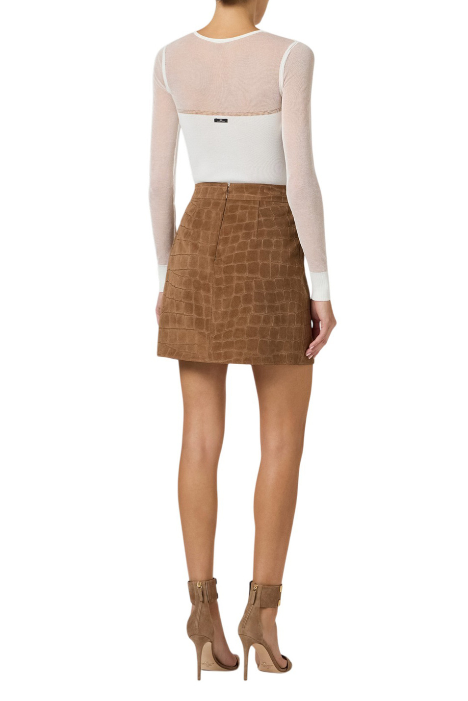 Женский Elisabetta Franchi Джемпер с полупрозрачными элементами (цвет ), артикул MK63Q61E2 | Фото 4