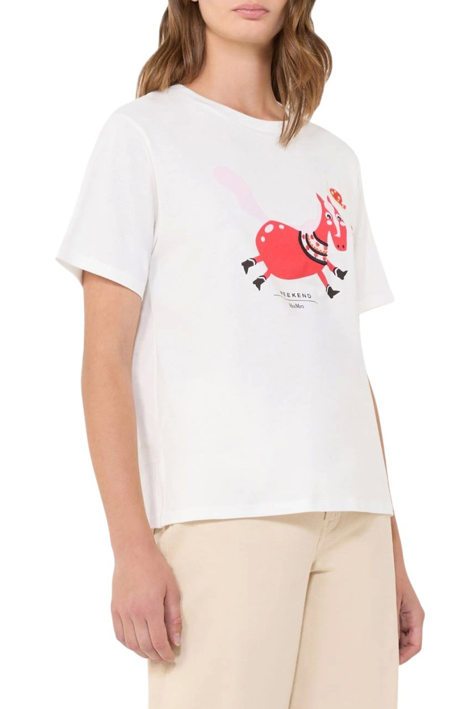 Женский Weekend Max Mara Футболка WEST из хлопка (цвет ), артикул 2615971041 | Фото 3