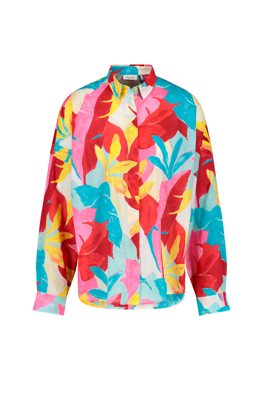 Блузка с принтом|Основной цвет:Разноцветный|Артикул:360045-31530 | Фото 1