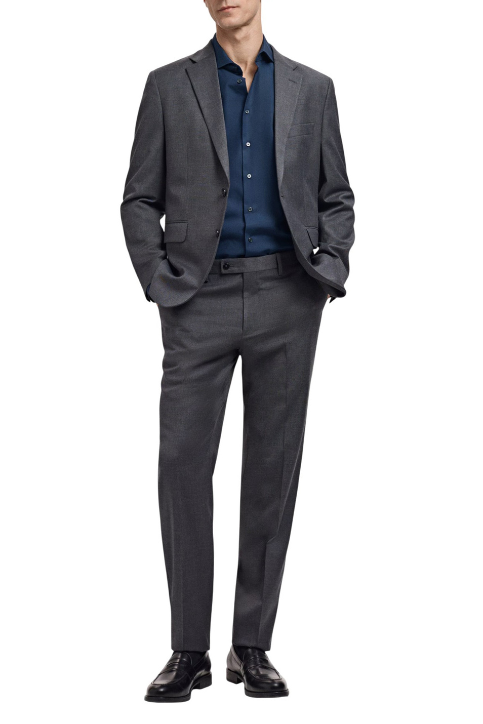 Мужской Mango Man Рубашка EMERITOL из хлопка (цвет ), артикул 27061192 | Фото 2