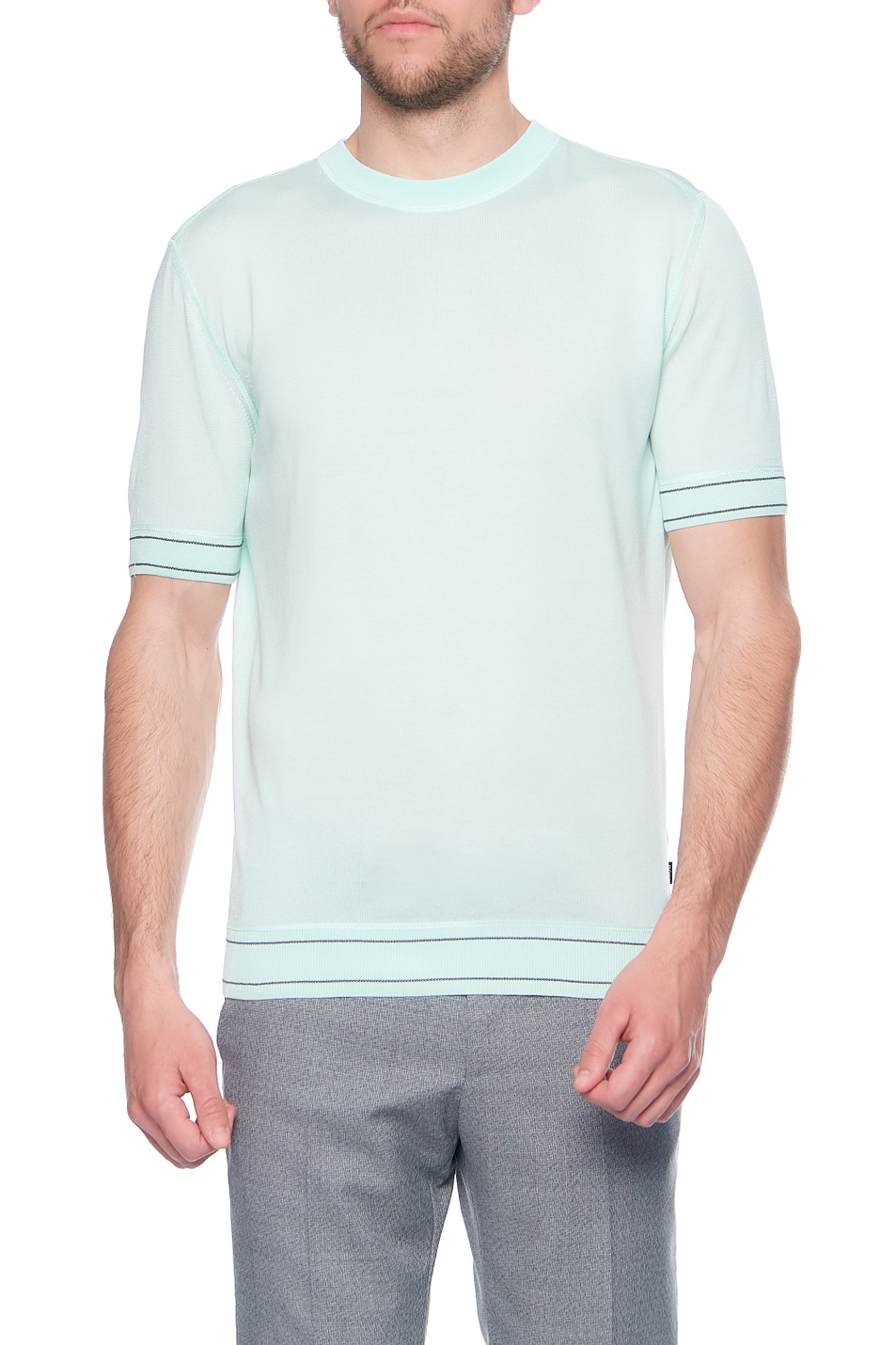 BOSS Свитер-футболка Horelli из мерсеризованного хлопка (цвет ), артикул 50452407 | Фото 1