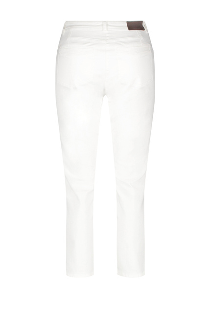 Укороченные джинсы|Основной цвет:Белый|Артикул:720025-31605 | Фото 2