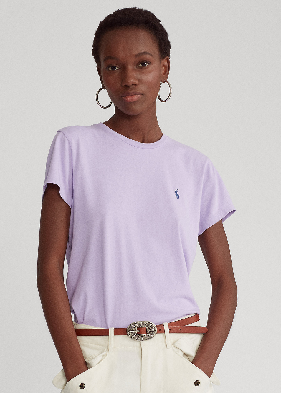 Женский Polo Ralph Lauren Футболка из натурального хлопка (цвет ), артикул 211734144030 | Фото 1