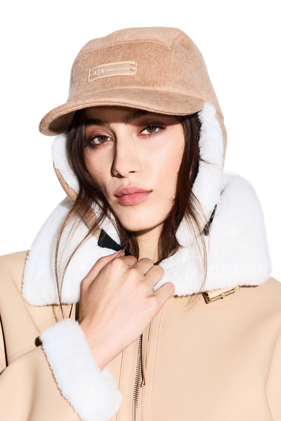 Женский Armani Exchange Шапка из смесовой шерсти (цвет ), артикул XW001505-AF16216 | Фото 3