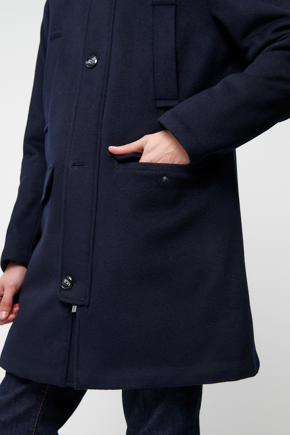 Мужской Emporio Armani Пальто из натуральной шерсти и кашемира (цвет ), артикул 6H1L95-1NYBZ | Фото 9