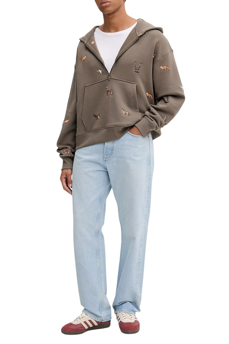 Мужской HUGO Толстовка Dilanoro из хлопка (цвет ), артикул 50549136 | Фото 3