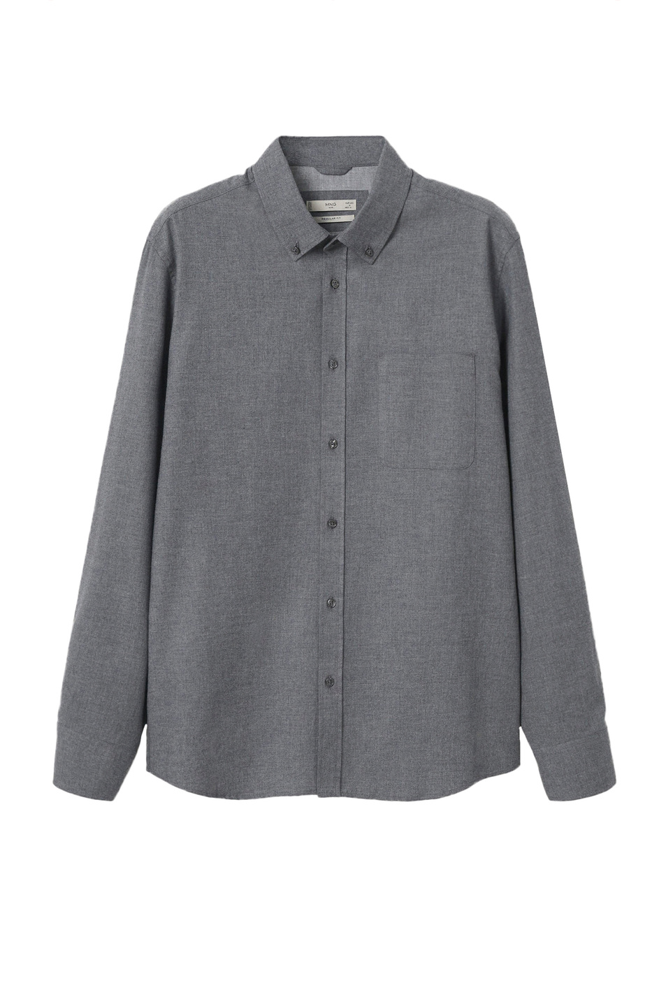 Мужской Mango Man Рубашка TWILL с карманом на груди (цвет ), артикул 17065760 | Фото 1