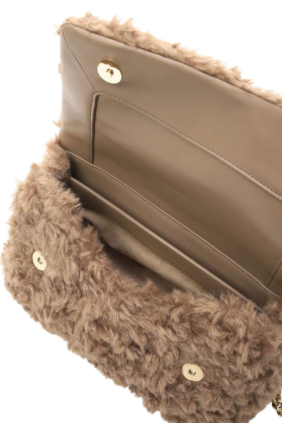 Сумка в стиле тедди|Основной цвет:Бежевый Женский BOSS Сумка в стиле тедди (цвет ), артикул 50552196 | Фото 4
