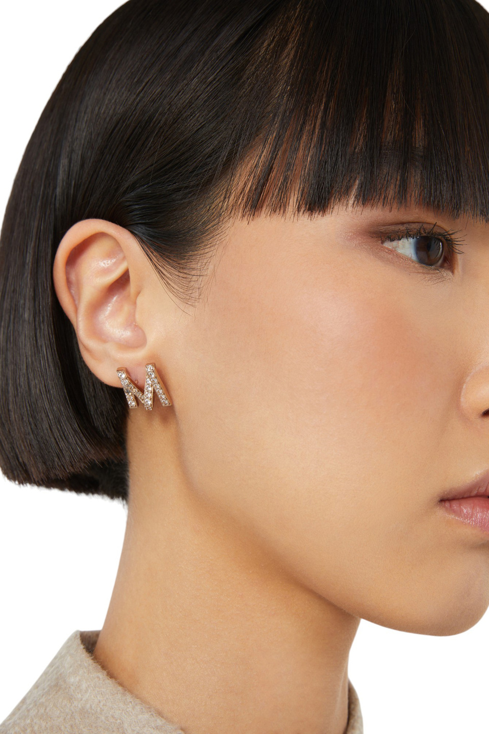 Женский Max Mara Серьги-гвоздики с фианитами (цвет ), артикул 2524756091 | Фото 3